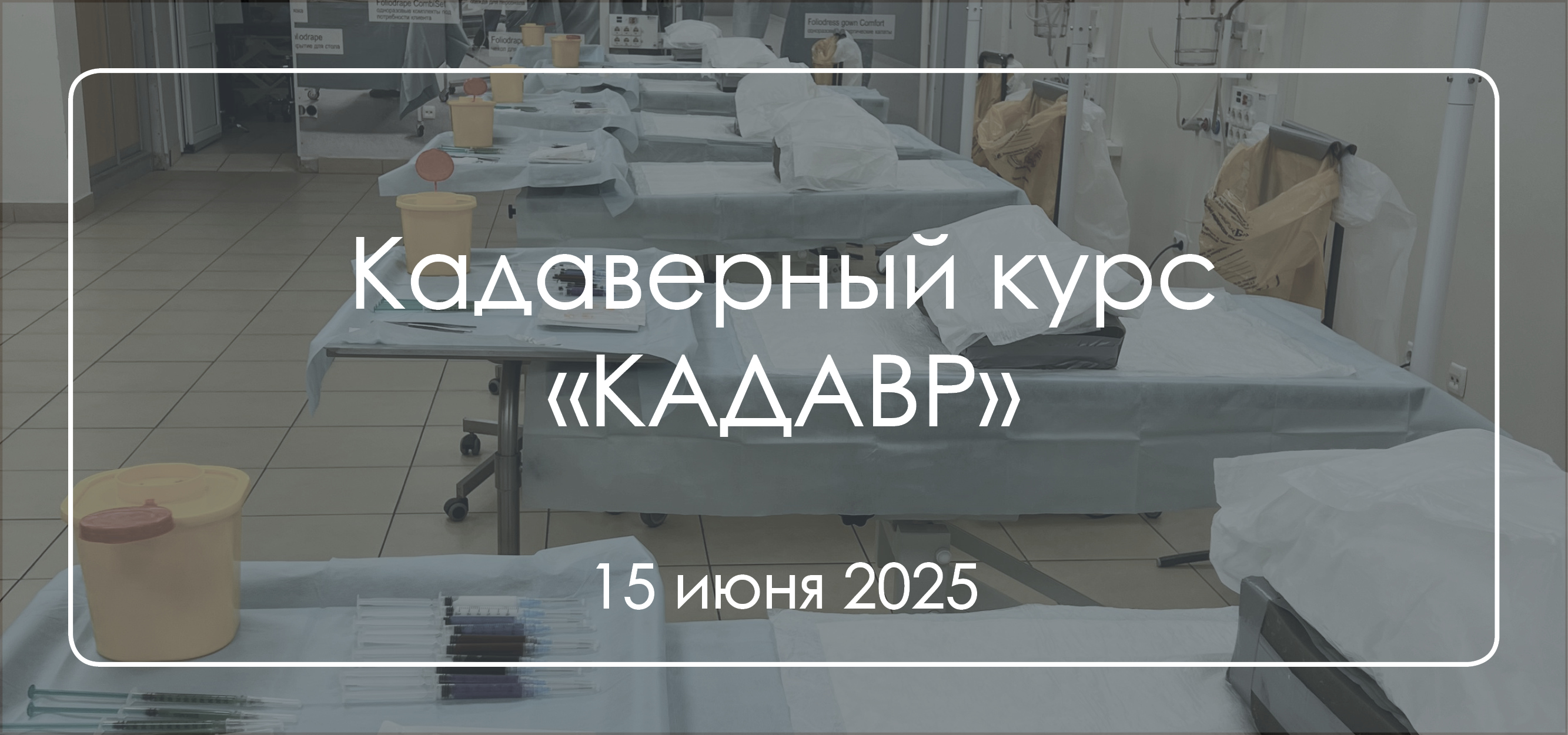 Кадаверный курс “КАДАВР“ (15 июня 2025, Москва)